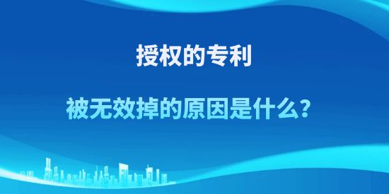 授权的专利被无效掉的原因是什么？